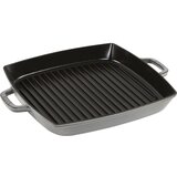 Staub grill pan induction squared 33cm Graphite Grey | shoptok.hr