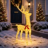  3D Božićni irvas LOVIISA 140 LED lampica Topla bijela Cijene