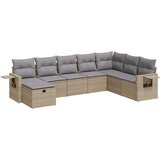 Maison Chic Seti vrtnega pohištva - Vrtna garnitura - Vrtni pohištvo set 8-delna z blazinami bež poli ratan, (21802049) | Shoptok.si