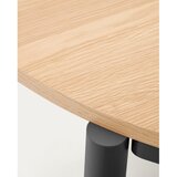 Kave Home Raztegljiva jedilna miza z mizno ploščo v hrastovem dekorju v naravni barvi 90x120 cm Montuiri – | Shoptok.si