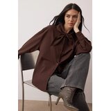 TRENDYOLMILLA muška košulja Twoaw26Go00123, smeđa - tamnosmeđa | Eponuda.com