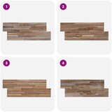  Zidna Ploča 10 kom. Prirodna 55 x 20 x 2 cm - Bijela | shoptok.hr