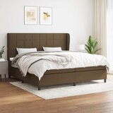  s oprugama i madracem tamnosmeđi 200x200 cm od tkanine | shoptok.hr