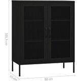 Ormarić za pohranu crni 80 x 35 x 101,5 cm čelični | shoptok.hr