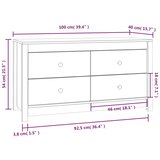  Bočni ormarić 100x40x54 cm od masivne borovine | shoptok.hr