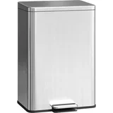 koš za smeti nerjaveče jeklo, plastika 34,2D x 30,6Š x 44,2V cm srebrno, (5000241909)