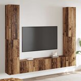  6-dijelni zidni set TV ormarić konstruirano drvo | shoptok.hr