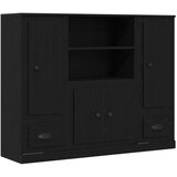  Visoki ormar Crna hrastovina 132x35 5x103 5 cm Konstruirano drvo | shoptok.hr