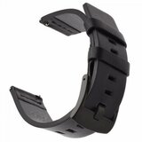  Usnjen pašček za uro 20 mm - črn | Shoptok.si