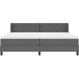  Krevet s opruga kutije Tamno siva 200 x 200 cm tkanina | shoptok.hr
