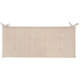  Jastuk za vrtnu klupu krem 120 x 50 x 3 cm od tkanine Oxford | shoptok.hr