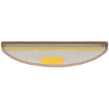 Prostirke za stepenice 15 kom 56x17x3 cm svijetlosmeđe poluokrugle | shoptok.hr
