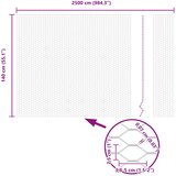  Heksagonalna ograda s stubom 25 x 1,4 m Čelik premazan PVC-om | shoptok.hr