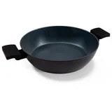 Niska posuda za kuhanje s poklopcem Delight Black 28 cm