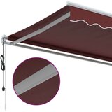 vidaXL Tenda na automatsko uvlačenje bordo 350x250 cm | shoptok.hr