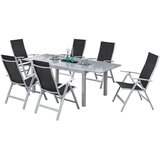 Ambia Garden Vrtna Garnitura Carrara, 7-Delno, Črna | Shoptok.si