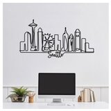 WALLXPERT dekorativni metalni zidni pribor seattle crna boja | ePonuda.com