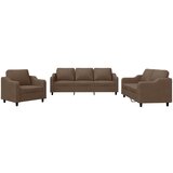 Maison Chic Sedežna garnitura - kavč z blazinami 3-delna rjavo blago, (21728544) | Shoptok.si