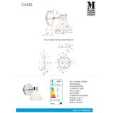 Markslöjd 106367 - Kupatilsko zidno svetlo CASSIS 1xG9/18W/230V IP44 | Eponuda.com