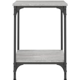  Stolić za kavu siva boja hrasta 40x40x55 cm konstruirano drvo | shoptok.hr