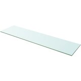 vidaXL Polica Prosojno Steklo 100x25 cm Cene