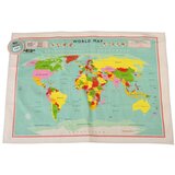 Rex London Pamučni ručnik World Map 50 x 70 cm Cene