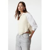 TRENDYOLMILLA ženski duks Twoaw25Sv00013, kamen-bež | Eponuda.com