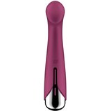 Satisfyer Spinning G-Spot 1 - vibrator za G-točku s rotirajućom glavom (crveni) | shoptok.hr