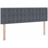  LED krevet za pohranu s madracem Tamnosiva 140 x 190 cm Baršun | shoptok.hr