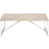 vidaXL Klubska mizica 110x110x36 cm trden mangov les | Shoptok.si