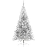  Umjetno predsvijetljeno božićno drvce Srebrno 210 cm PET | shoptok.hr