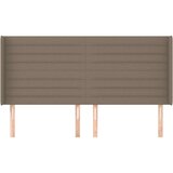  Vzglavje z ušesi taupe 203x16x118/128 cm blago, (20934076) | Shoptok.si