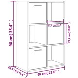 Ormarić za pohranu boja hrasta 60x29 5x90 cm konstruirano drvo | shoptok.hr