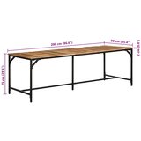 Blagovaonski stol 220x90x75 cm masivnog grubog drva manga | shoptok.hr