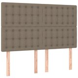 Maison Chic Posteljno vzglavje - Vzglavna omarica 4 kosa taupe 72x5x78/88 cm blago, (22078038) | Shoptok.si