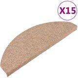  Samoljepljivi otirači za stepenice 15 kom 65x22,5x3,5 cm bež | shoptok.hr