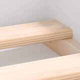 vidaXL Posteljni okvir bel 140x190 cm | Shoptok.si