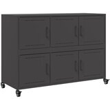 Maison Chic Komoda - Predalnik črna 100,5x39x72 cm jeklo, (21715570) | Shoptok.si