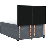  Krevet s oprugama i madracem tamnosivi 140x200 cm baršunasti | shoptok.hr