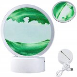  Usb led rgb 3d stolno staklo slikanje pijeskom 19 cm zelena Cijene
