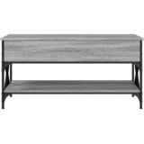  Stolić za kavu siva boja hrasta 100x50x50 cm od drva i metala | Eponuda.ba