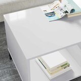  Kava Stol Visoki sjaj bijela 90 x 49 x 46 cm Konstruirano drvo | shoptok.hr