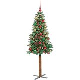 vidaXL Ožja jelka med 300 LED Zelena 180 cm PVC in trden bor | Shoptok.si