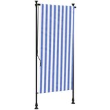 Furnova Zunanje rolo senčilo modro in belo 120x270 cm tkanina in jeklo, (21917866) | Shoptok.si