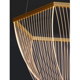 Nova Luce LED viseća svjetiljka aluminijska s mogućnosti zatamnjivanja u zlatnoj boji sa sjenilom od akrilnog stakla ø 52 cm Valentin – | shoptok.hr