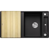 Blanco sudoper AXIA III 5 S-F InFino SILGRANIT daska drvo, s dalj.upr. - GRAFIT | shoptok.hr