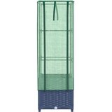 Povišena gredica s pokrovom za staklenik 40 x 40 x 139 cm | shoptok.hr