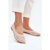 Boto Fabric Women's Ballet Flats Beige Zelira | shoptok.hr