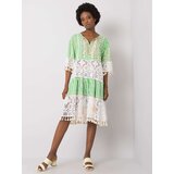 Italy Moda Dress-DHJ-SK-13567.41P-white-green | Shoptok.si