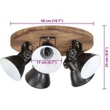  Stropna svjetiljka 25 W crna 50 x 50 x 25 cm E27 | shoptok.hr